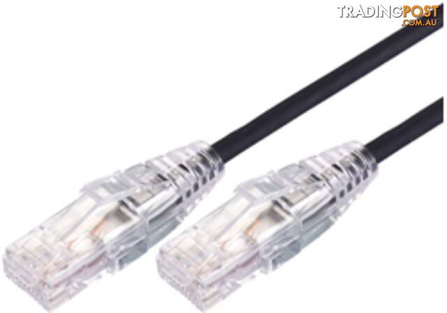 Comsol UTP-05-C6A-UT-BLK 5m RJ45 Cat 6A Ultra Thin Patch Cable - Black - Comsol...
