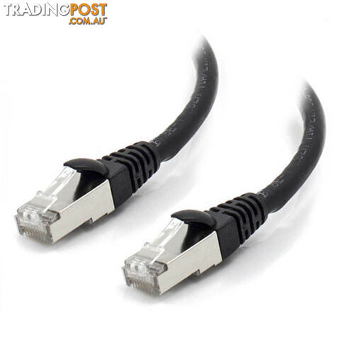 Alogic C6A-01-Black-SH 1m Black 10G Shielded CAT6A LSZH Network Cable - Alogic -...