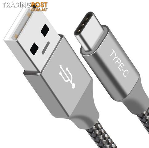 Astrotek AT-USBTYPEC-S1 1m USB-C 3.1 Type-C Data Sync Charger Cable Silver - Astrotek - 9320422518732 - AT-USBTYPEC-S1