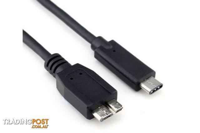 Astrotek CBAT-USB31CM30MICROB USB 3.1 Type-C Male to USB 3.0 Micro B Male Cable 1m - Alogic - 9320301002758 - CBAT-USB31CM30MICROB