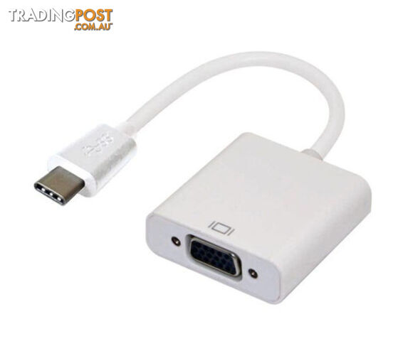 Astrotek AT-CMVGA-MF Thunderbolt USB 3.1 Type C (USB-C) to VGA Adapter - Astrotek - 9320422518534 - AT-CMVGA-MF