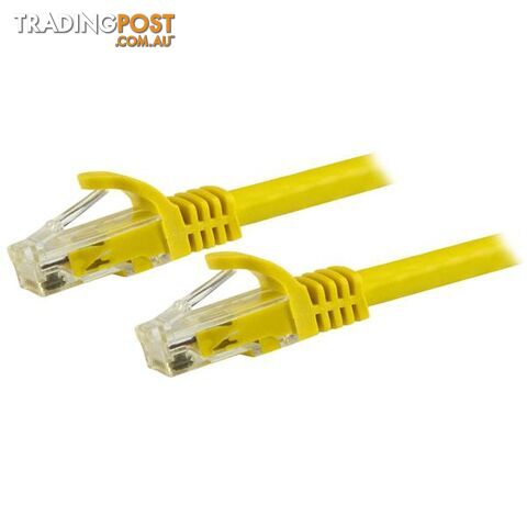 Startech N6PATC150CMYL 1.5 m Cable Yellow CAT6 Patch Cord - StarTech -...