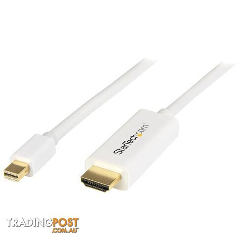StarTech MDP2HDMM1MW 3 ft Mini DisplayPort to HDMI cable - StarTech -...