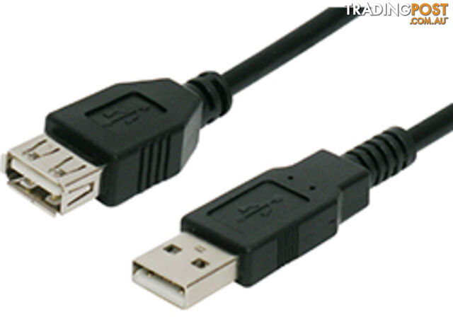 Comsol USB2-AA-01 1M USB 2.0 cable type A male-A female - 480Mbps - Comsol - 9332902002396 - USB2-AA-01