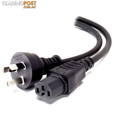 Alogic MF-3PC15-02 2M Aus 3 Pin Mains Plug to IEC C15 High Temperature Male to...