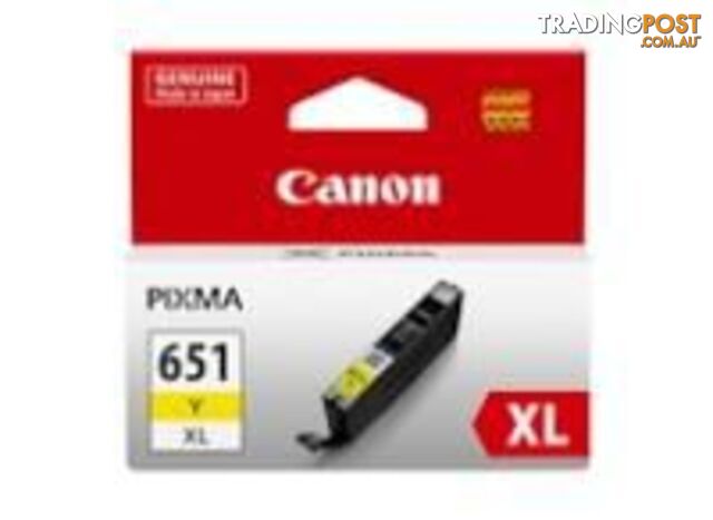 Canon CLI651XLY Yellow Extra Large Ink Tank - Canon - 4960999905143 - CLI651XLY - photo 2 of 3