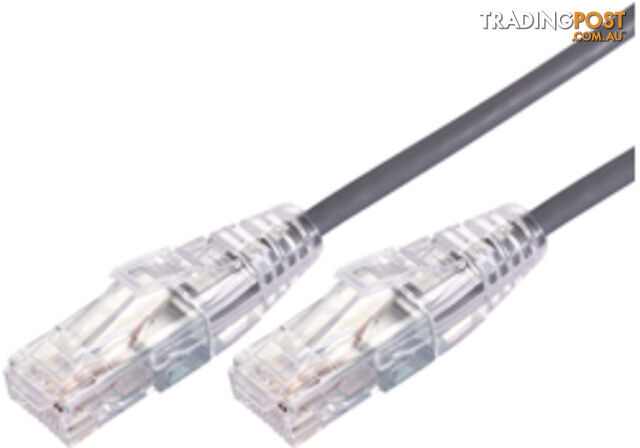 Comsol UTP-02-C6A-UT-GRY 2m RJ45 Cat 6A Ultra Thin Patch Cable - Grey - Comsol -...