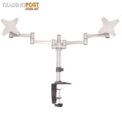 Astrotek AT-LCDMOUNT-2S Monitor Stand Desk Mount 43cm Arm for Dual Screens 13'-27' 8kg - Astrotek - 9320301002789 - AT-LCDMOUNT-2S