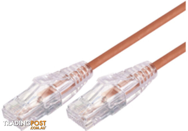 Comsol UTP-.5-C6A-UT-ORA 0.5m RJ45 Cat 6A Ultra Thin Patch Cable - Orange -...