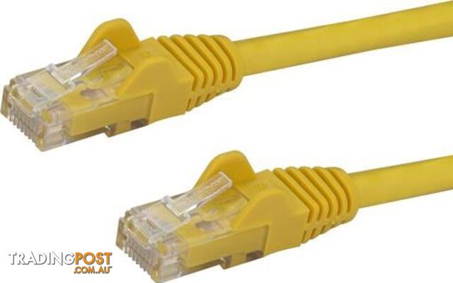 StarTech N6PATC50CMYL 0.5m Yellow Snagless Cat6 Patch Cable - StarTech -...