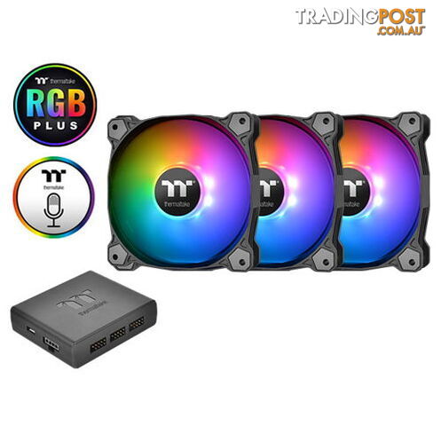 Thermaltake CL-F063-PL12SW-A Pure Plus 12 LED RGB Radiator Fan TT Premium...