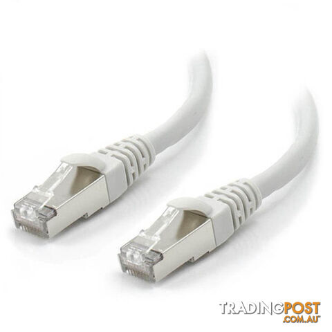 Alogic C6A-01-GREY-SH 1m Grey 10GbE Shielded CAT6A LSZH Network Cable - Alogic -...