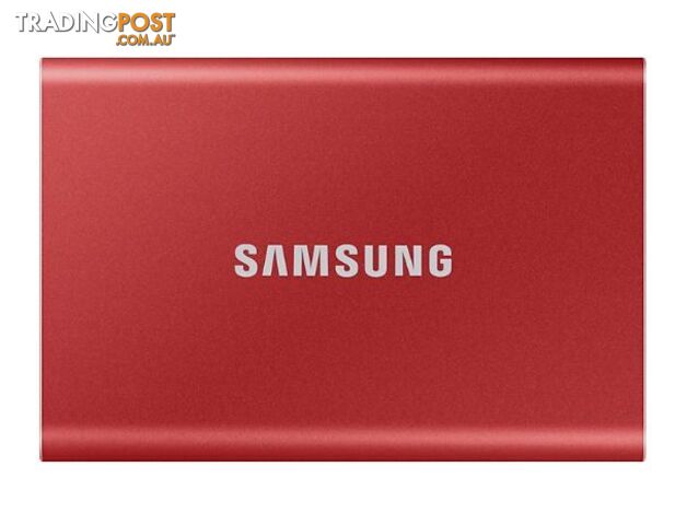Samsung MU-PC1T0R/WW Portable SSD T7 1TB Metallic Red USB3.2 Type-C - Samsung - 8806090312458 - MU-PC1T0R/WW