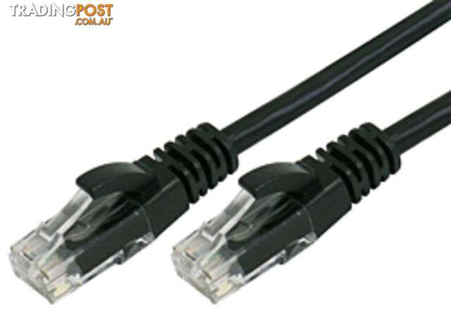 Comsol UTP-02-C6A-BLK 2M 10GbE Cat 6A UTP Patch Cable LSZH - Black - Comsol -...