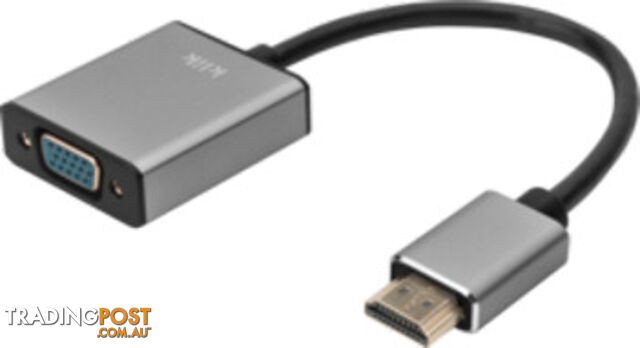 Klik KHDVGAD HDMI Male to VGA Femlae + 3.5mm Audio Adapter Full HD1920X1080 - Klik - 9332902019783 - KHDVGAD