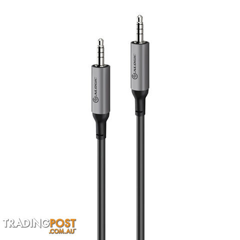 Alogic ACM2RBK 2m Ultra 3.5mm (Male) to 3.5mm (Male) Audio Cable - Alogic -...