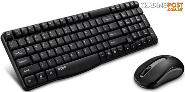 Rapoo RP-X1800S X1800S Wireless Keyboard and Mouse Combo Black - Rapoo - 6940056169020 - RP-X1800S