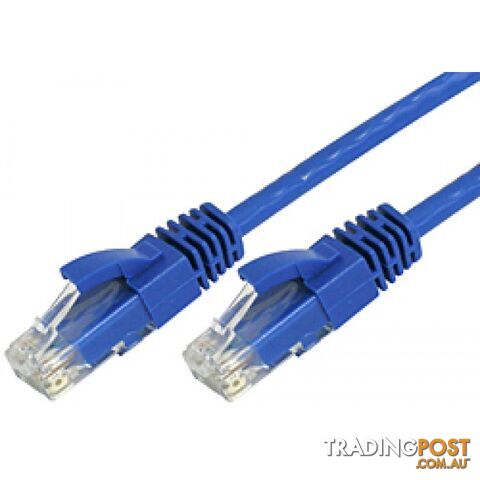 8ware CAT6THINBL-20M CAT6 Ultra Thin Slim Cable 20m - Blue - 8ware - 0750258579987 - CAT6THINBL-20M