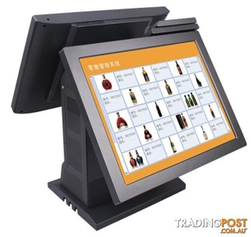 POS Terminal with Double 15" LCD - ZQ-9090D - Generic - ZQ-9090D