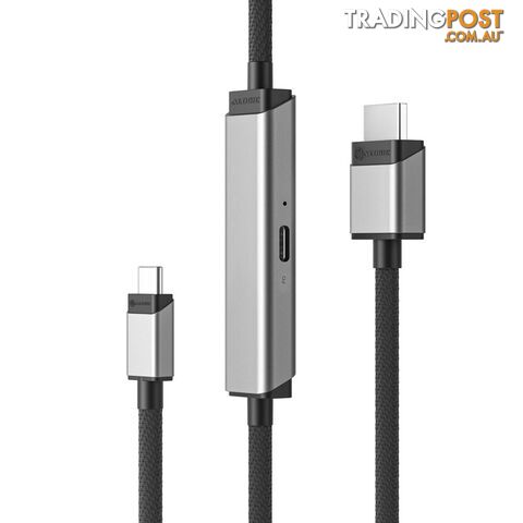 ALOGIC ULCHDPD02-SGR Ultra USB-C to HDMI with 100W PD Cable Male to Male 2m - Alogic - 9350784024176 - ULCHDPD02-SGR