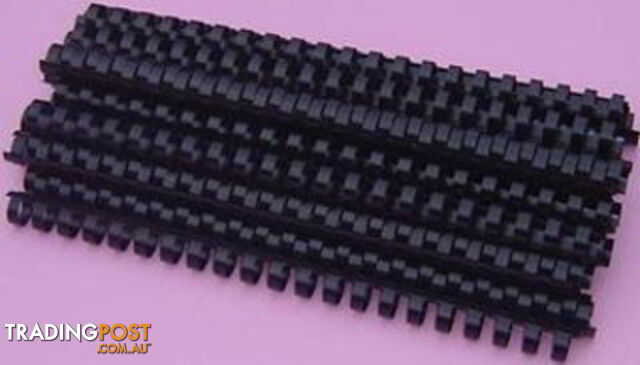 Plastic Binding Coil 21 Loop 45mm Pack of 50 - Black 4028186 - Generic - 4028186