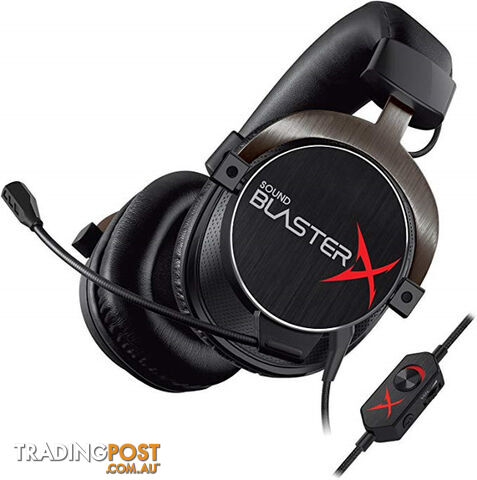 Creative 70GH031000003 Sound BlasterX H5 Tournament Edition Headset Black - Creative - 4580181851456 - 70GH031000003
