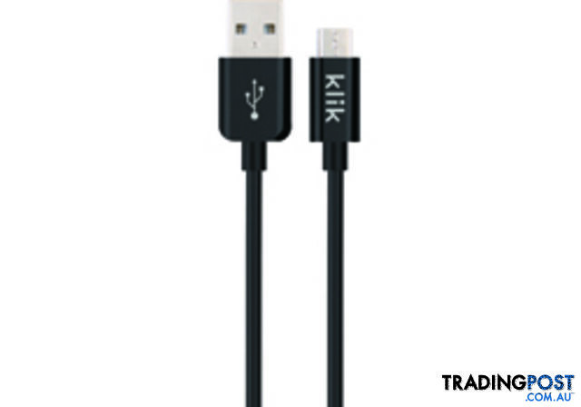 Comsol KM12BK 1.2M Micro USB Sync/Charge Cable - Black - Comsol - 9332902017802...
