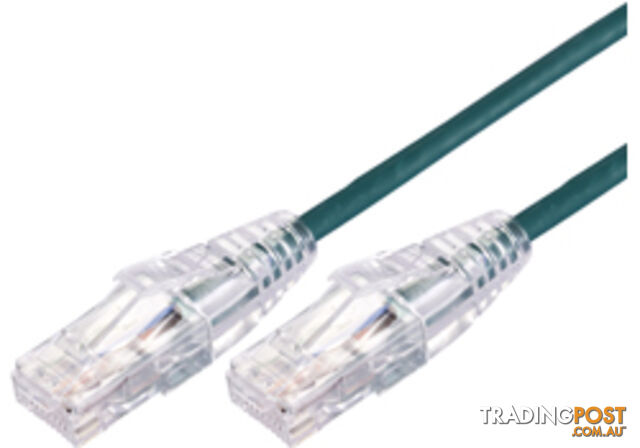 Comsol UTP-1.5-C6A-UT-GRN 1.5m RJ45 Cat 6A Ultra Thin Patch Cable - Green -...