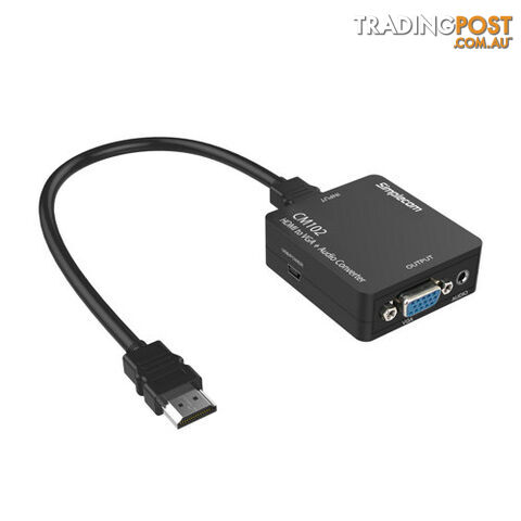 Simplecom CM102 HDMI to VGA + Audio 3.5mm Stereo Converter - Simplecom - 9350414000976 - CM102