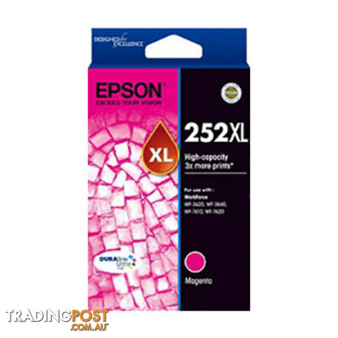 Epson C13T253392 252 Magenta High Yield Ink Cartridge - Epson - 9314020615023 - C13T253392