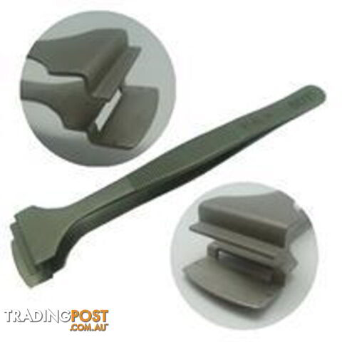 Flat Tip Stainless Steel Tweezers BEST-91-6L - Generic - BEST-91-6L