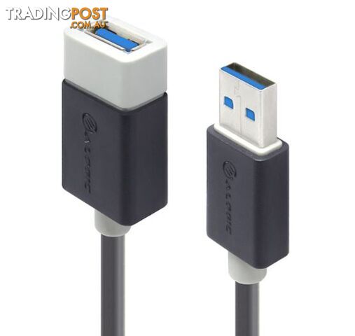 Alogic USB3-050-AA 50cm USB 3.0 Extension Cable - Type A Male to Type A Female - Alogic - 9350784013965 - USB3-050-AA