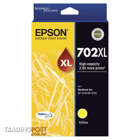Epson C13T345492 702 Yellow XL Ink Cartridge - Epson - 9314020623981 - C13T345492