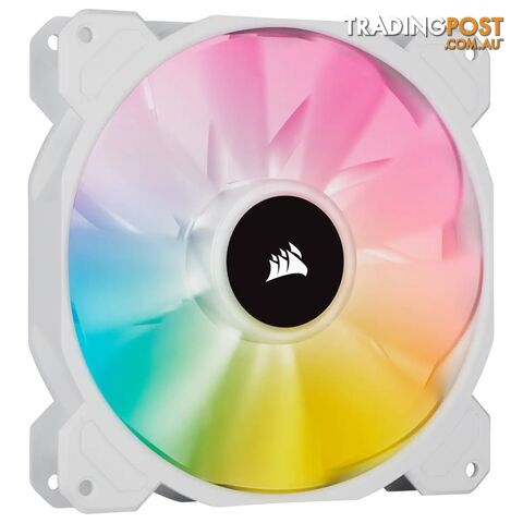 Corsair CO-9050138-WW White SP140 RGB ELITE 140mm RGB LED Fan with AirGuide Single Pack - Corsair - 0840006637783 - CO-9050138-WW