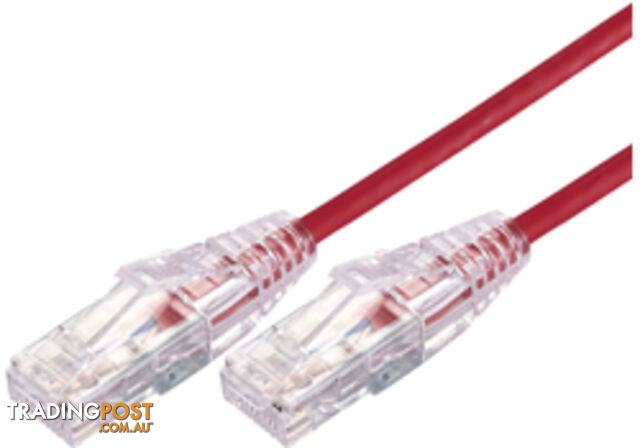 Comsol UTP-.5-C6A-UT-RED 0.5m RJ45 Cat 6A Ultra Thin Patch Cable - Red - Comsol...