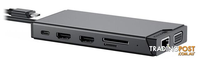 Alogic DUCDMV2 MV2 USB-C Dual Display DP Alt Mode Docking Station - Alogic - 9350784025111 - DUCDMV2