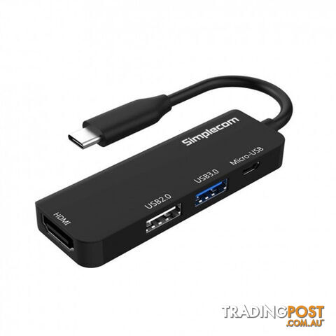 Simplecom DA305 USB3.1 Type C to HDMI 4 in 1 Combo Hub - Simplecom - 9350414001560 - DA305