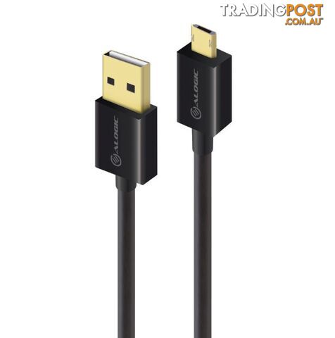 Alogic U2MCAB-05EPR1 5m Easy Plug Reversible USB2.0 Type A (Male) to Reversible Micro Type B Cable (Male) Cable - Alogic - 9350784012647 - U2MCAB-05EPR1