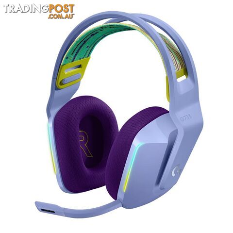 Logitech 981-000893 G733 Lightspeed Wireless RGB Gaming Headset Lilac - Logitech - 0097855157218 - 981-000893