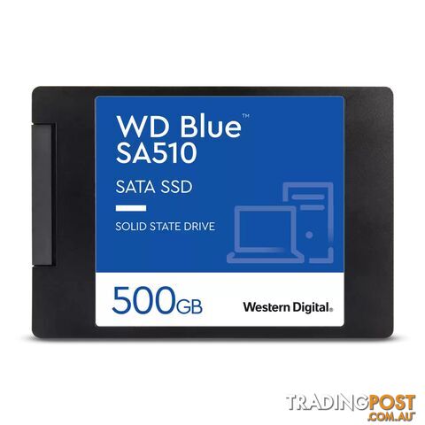 WD WDS500G3B0A Blue SA510 2.5" SATA SSD - 500GB - WD - 718037884639 - WDS500G3B0A