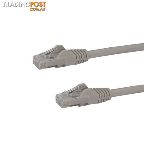 StarTech N6PATC2MGR 2m Gray Snagless UTP Cat6 Patch Cable - StarTech -...