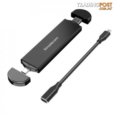 Simplecom SE522 NVMe / SATA M.2 SSD to USB 3.2 Gen 2 Dual USB Connector Enclosure - Simplecom - 9350414002253 - SE522 - photo 1 of 1