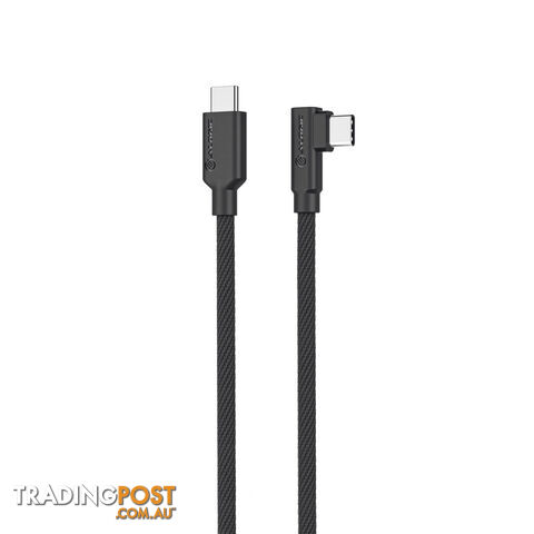 ALOGIC ELPRACC01-BK Elements Pro Right Angle USB-C to USB-C Cable Male to Male...