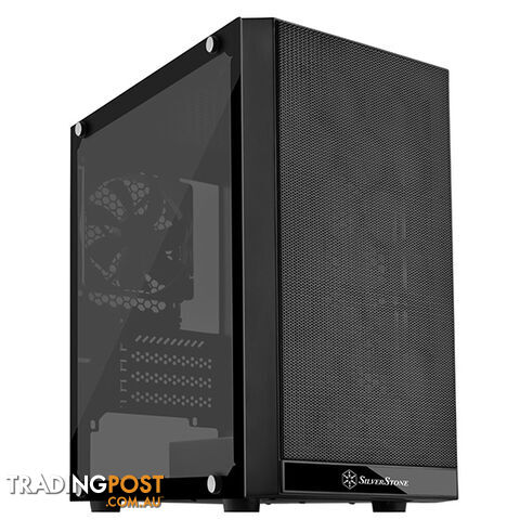 Silverstone SST-PS15B-G Precision PS15 Black Micro ATX Case, T/G Window -...