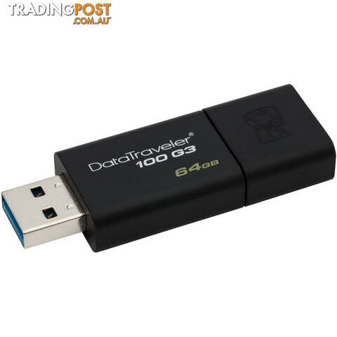 Kingston 64G Data Traveller USB3.1/usb3.0 DT100G3/64GB - Kingston - 740617211726 - DT100G3/64GB