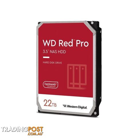 WD WD221KFGX Red Pro 22TB 3.5'' NAS HDD SATA3 7200RPM 512MB Cache - WD - 718037893501 - WD221KFGX
