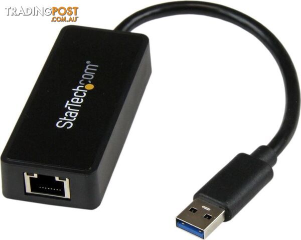 StarTech USB31000SPTB Gigabit USB 3.0 NIC - Black - StarTech - 065030851893 - USB31000SPTB