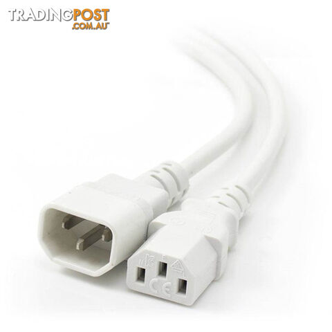 Alogic MF-C13C14-1.5-WH 1.5m IEC C13 to IEC C14 Computer Power Extension Cord...