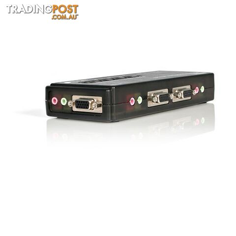 StarTech SV411KUSB 4 PORT USB KVM SWITCH W/ AUDIO & CABLES - StarTech - 065030822480 - SV411KUSB