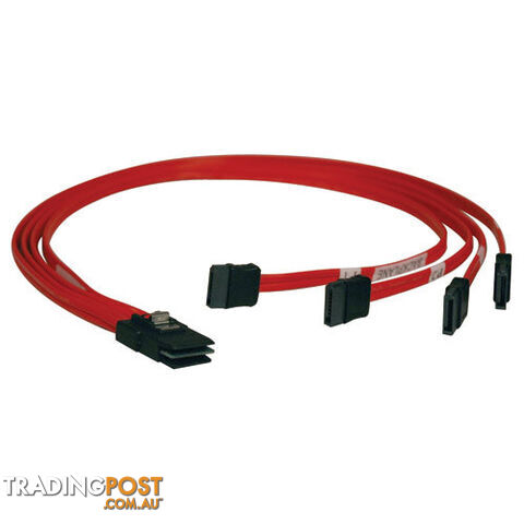 Alogic IMS-0.5-8087S 0.5m Internal Mini SAS SFF-8087 To 4 SATA Male Cable - Alogic - 9350784005205 - IMS-0.5-8087S